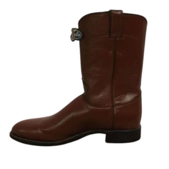 NWT Justin Boots 3404 Leather Roper Boots W/ A Bonus Surprise 10A! CONSIGNMENT! - Picture 11 of 15